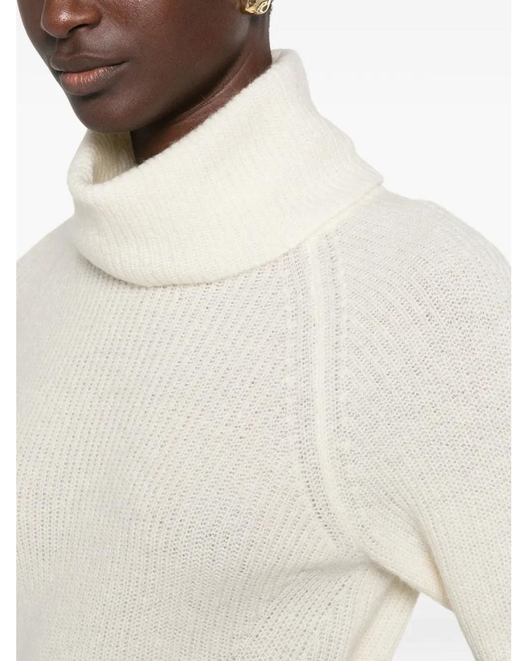 Pull À Col Roulé Boss en coloris White