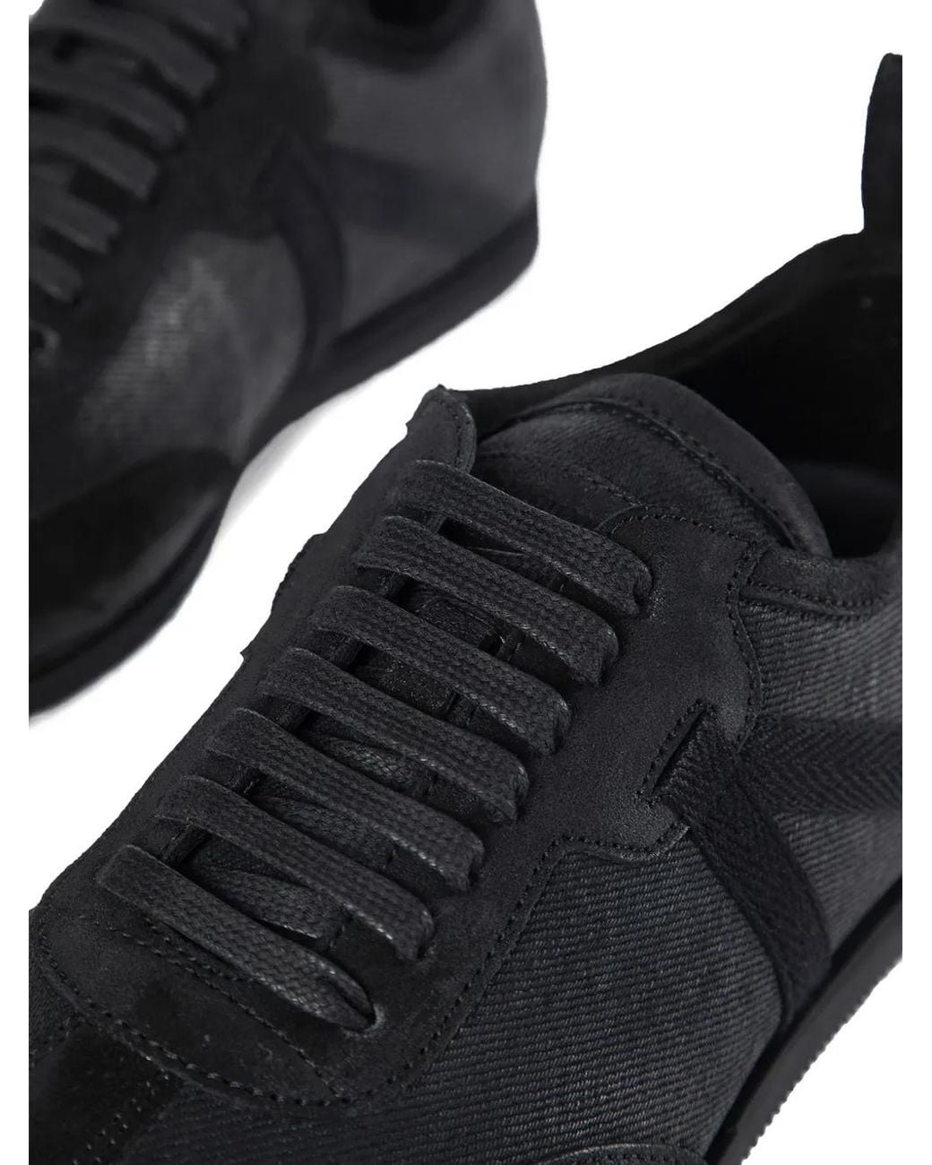 Ann Demeulemeester Black Siru Soft Denim Sneakers