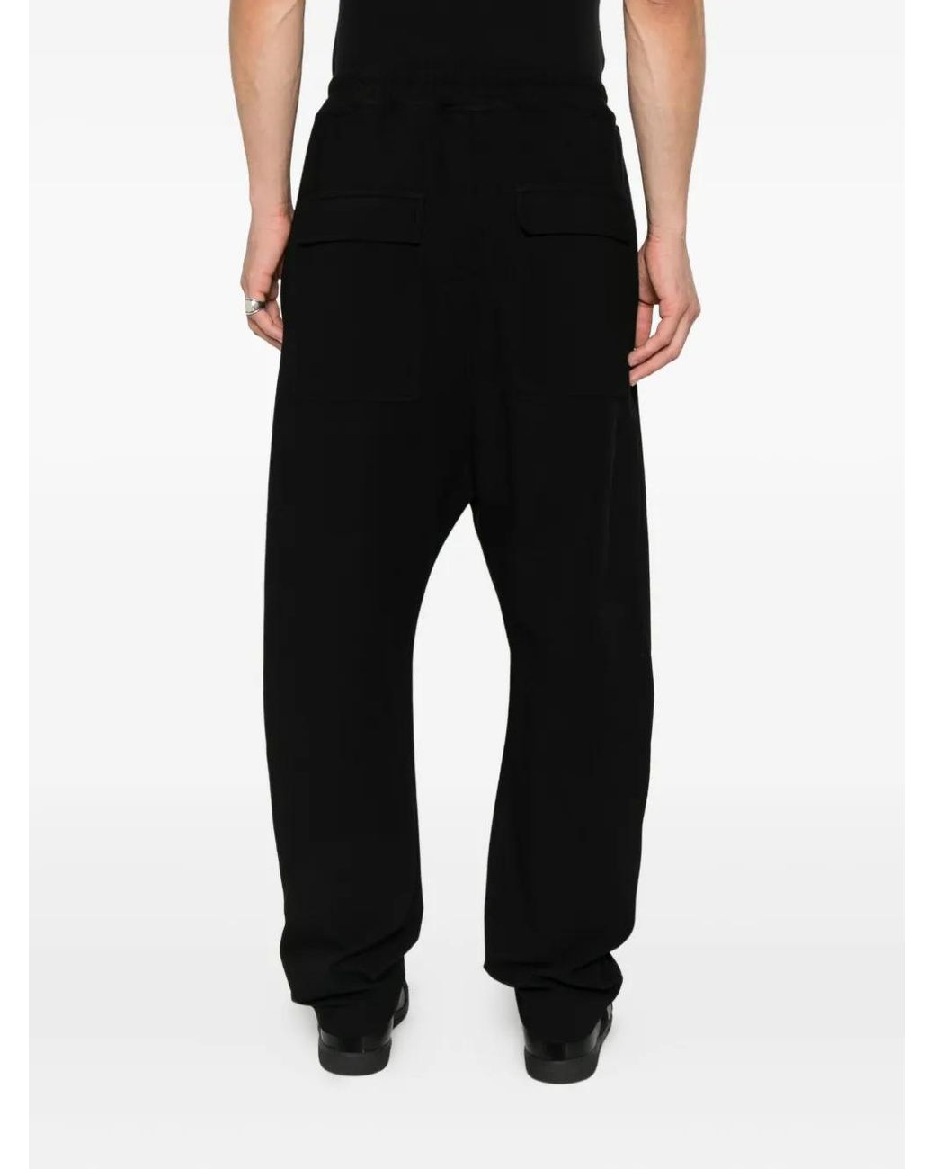 Thom Krom Black Drawstring Track Pants for men