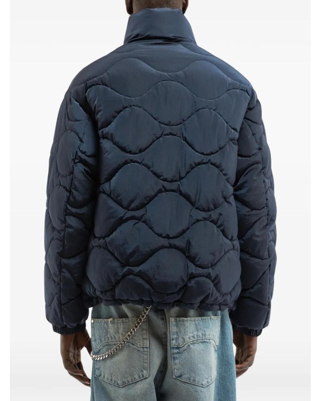 RETERNITY Blue Maison Quilted Puffer Jacket for men