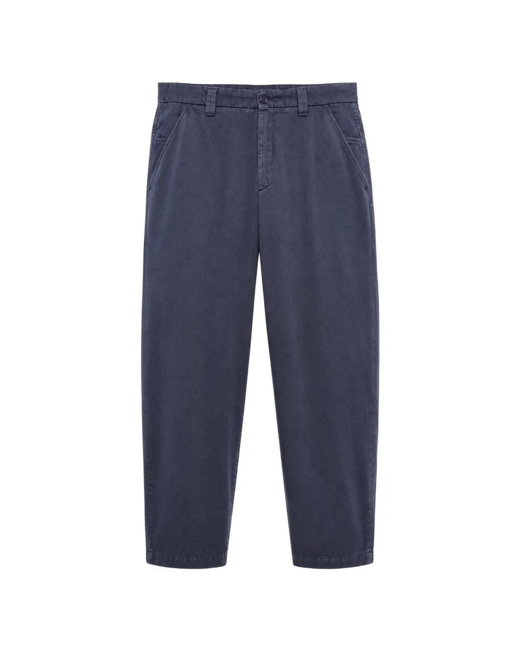 Paul & Shark Blue Pantalon En Coton À Coupe Droite for men