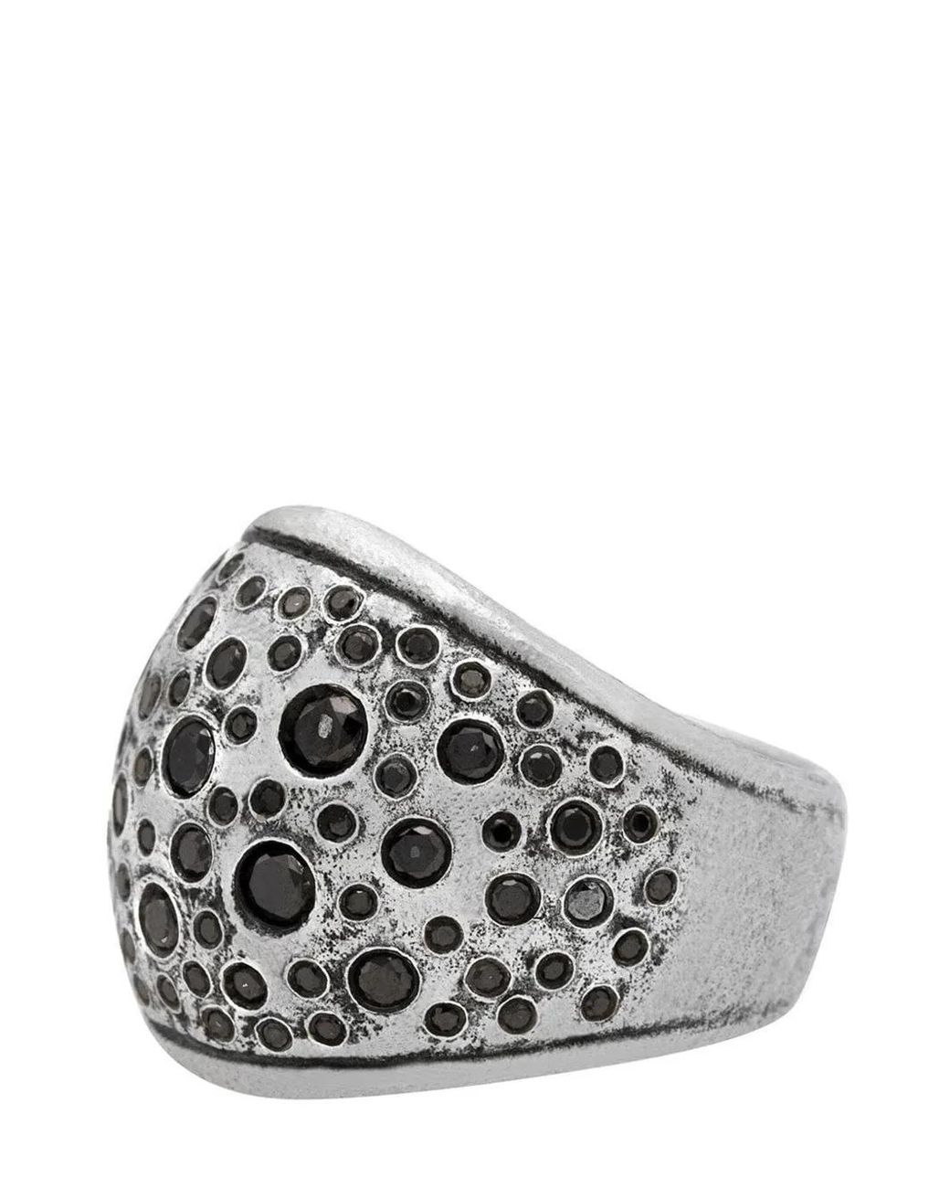 John Varvatos Stardust-Diamond Wide-Band Ring in Metallic for Men | Lyst