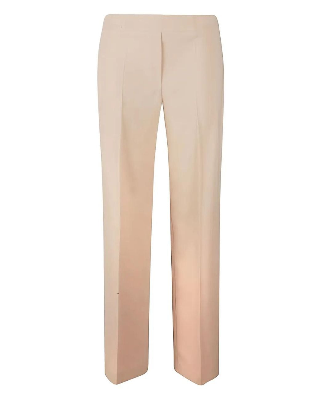 D.exterior Natural Centre-Crease Tailored Trousers
