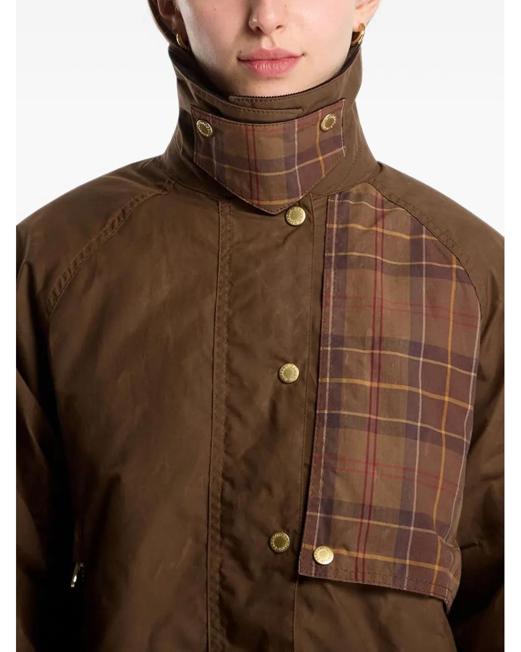 Barbour Brown Truro Check Casual Jacket
