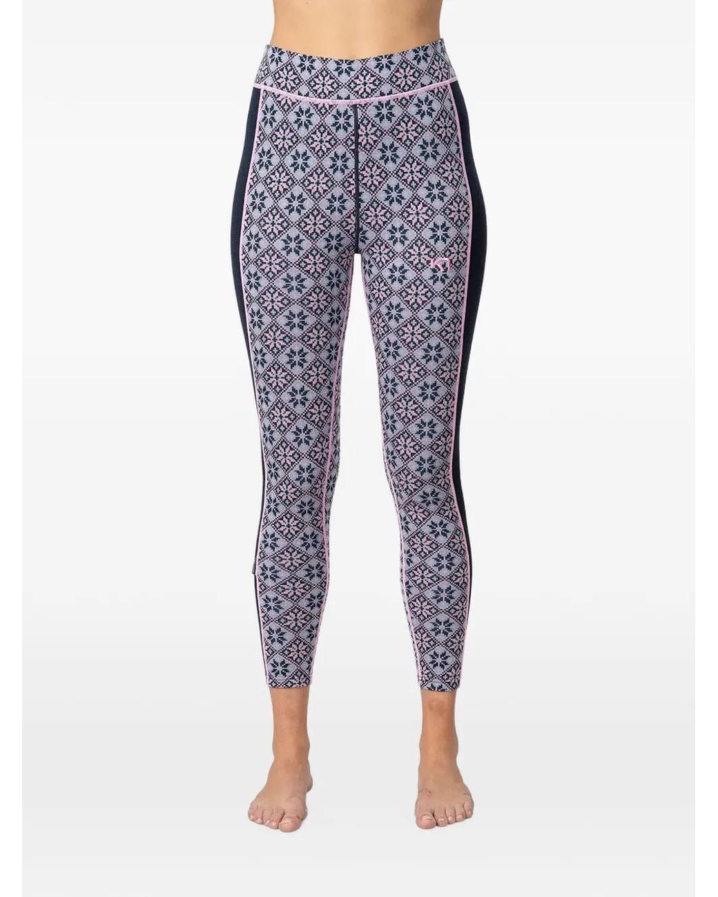 Kari Traa Blue Rose Fair Isle-Patterned Layer Pants