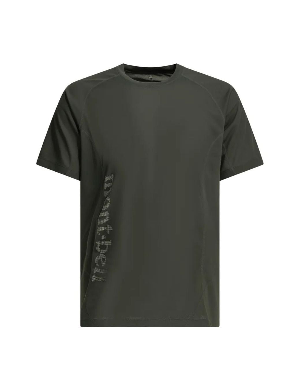 Montbell Green Logo-Print Raglan-Sleeve T-Shirt for men
