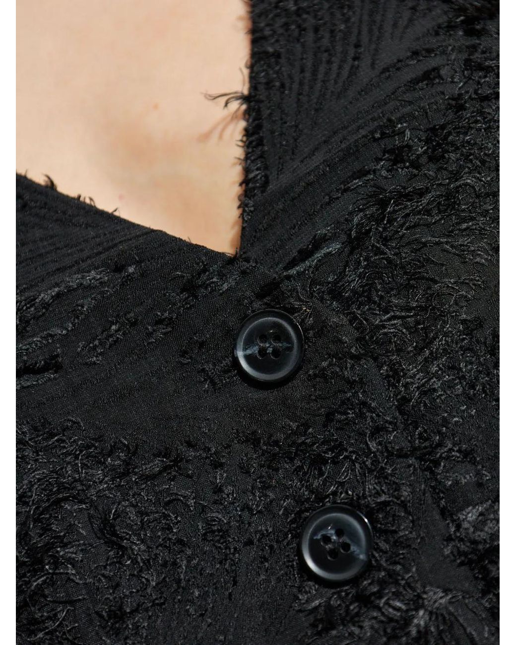 Samsøe & Samsøe Black Salazio Feathered Halterneck Top