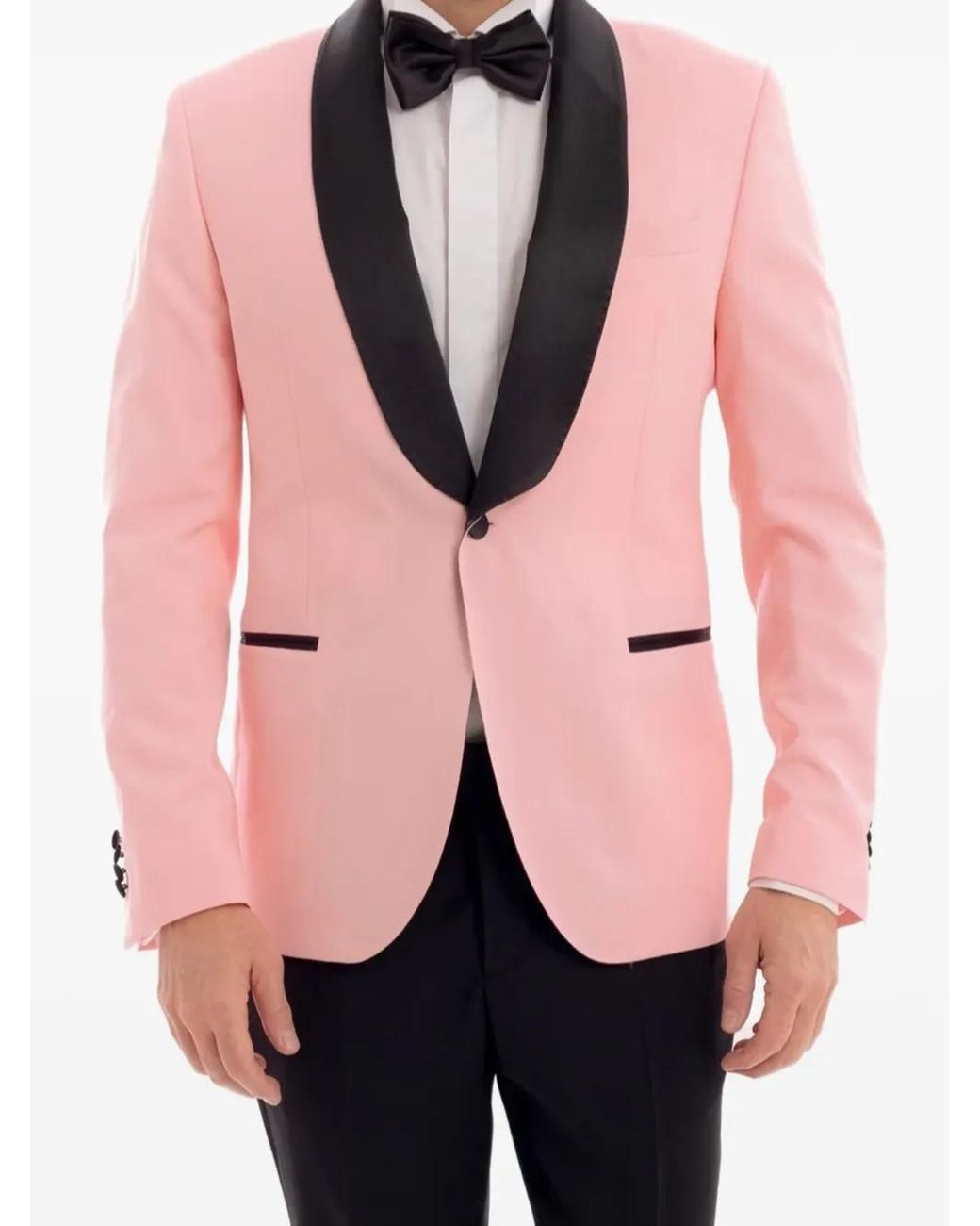 Manuel Ritz Pink Single-Breasted Blazer for men
