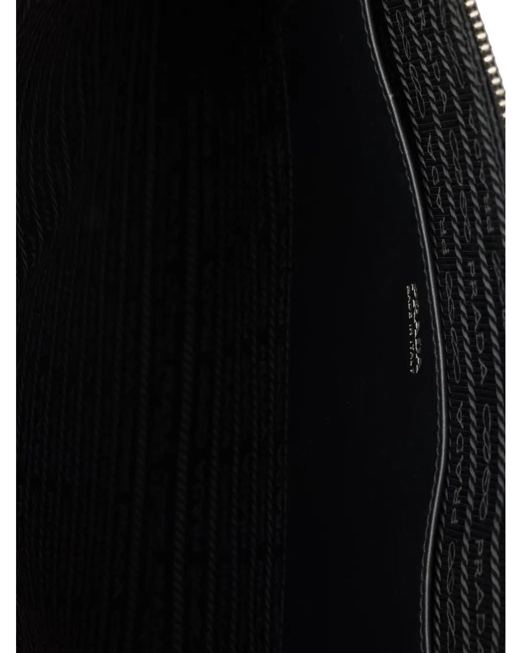 Prada Black Saffiano Leather Pouch for men