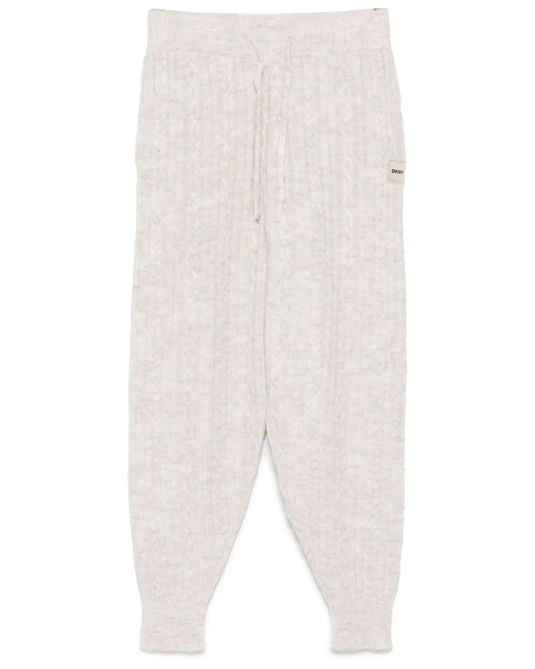 Pantalones De Punto De Ochos DKNY de color White