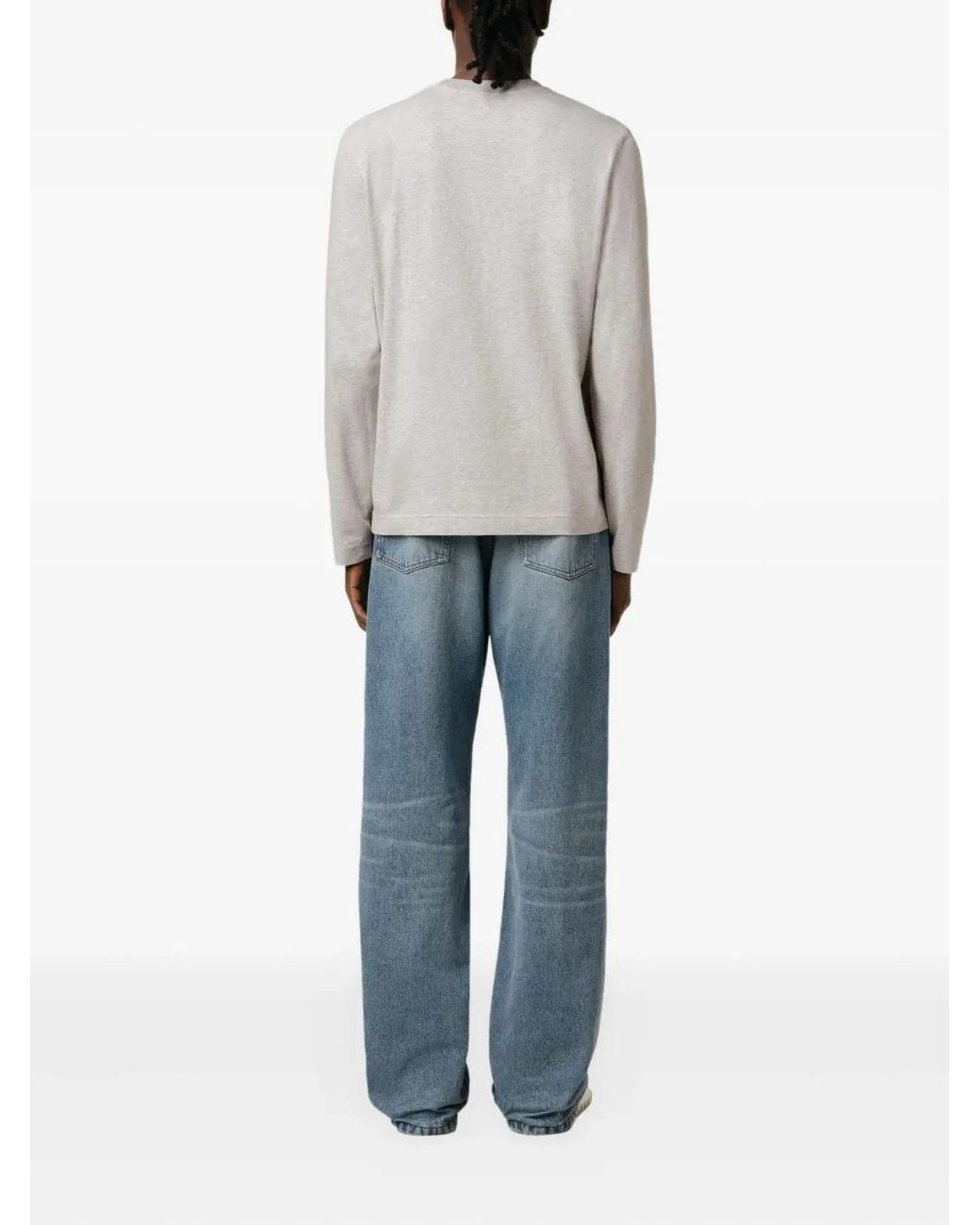 AMI Gray Ami De Coeur T-Shirt