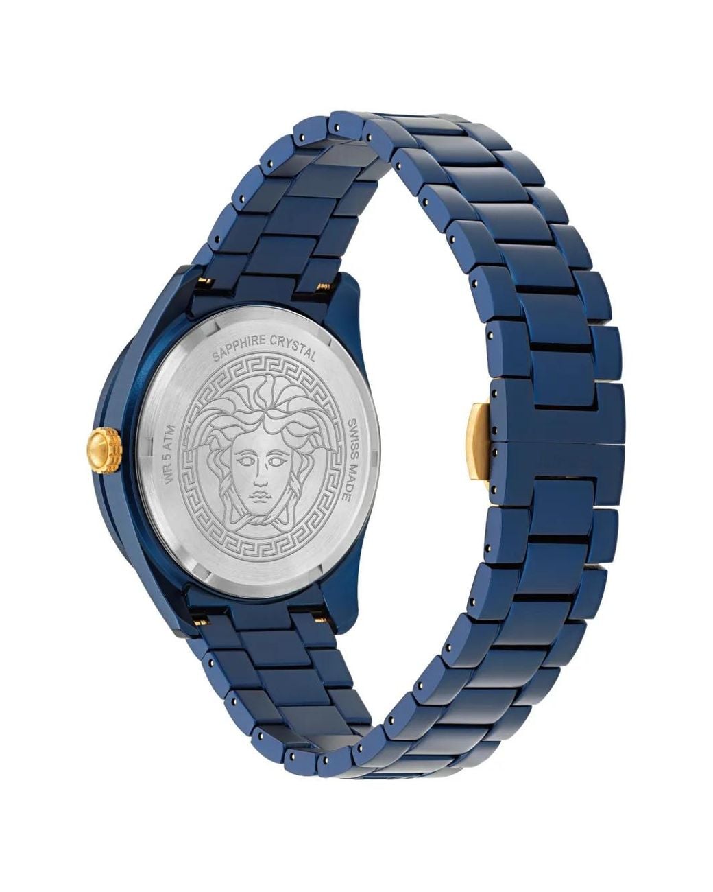 Orologio V-Dome di Versace in Blue da Uomo
