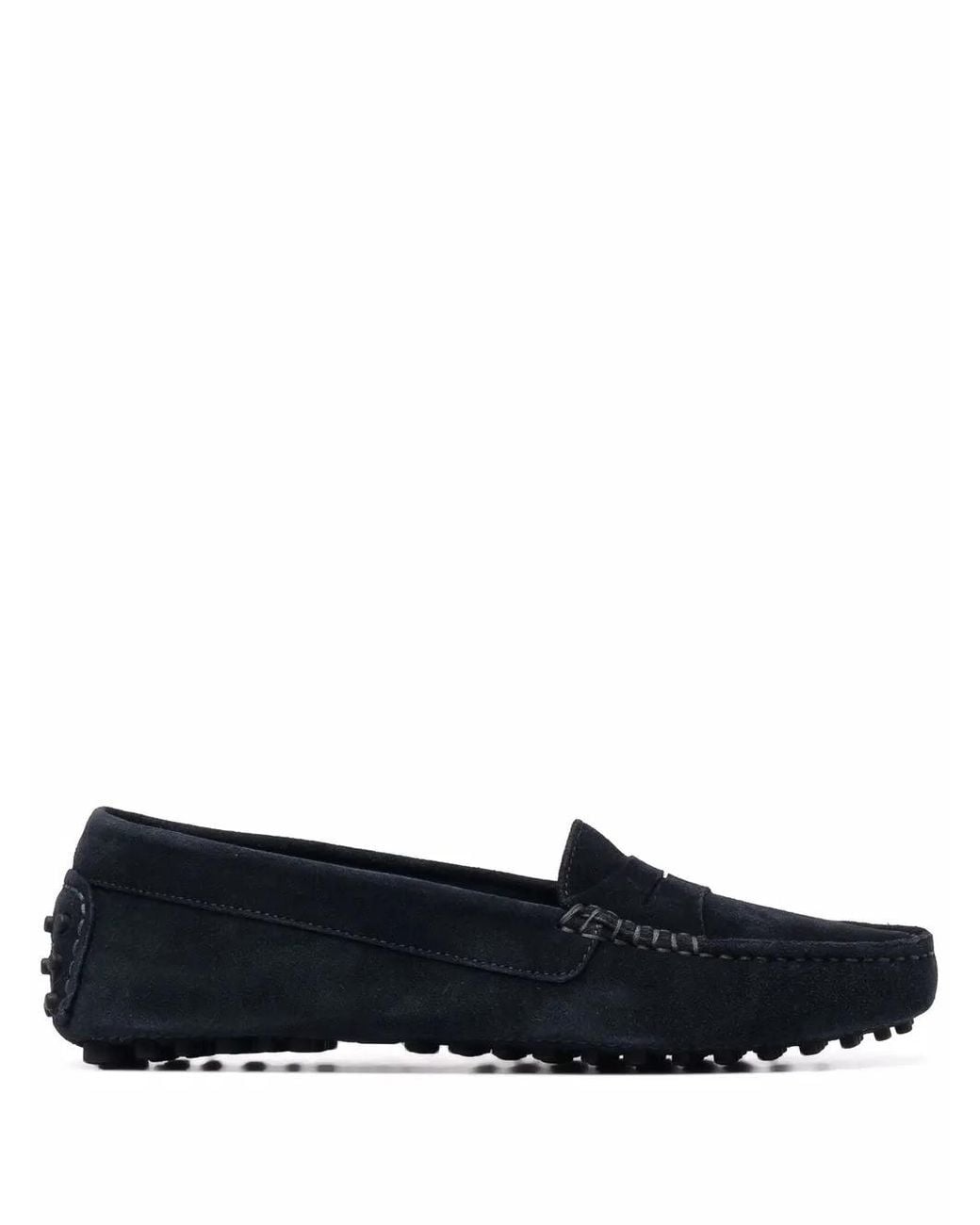 Scarosso Blue Ashley Suede Loafers