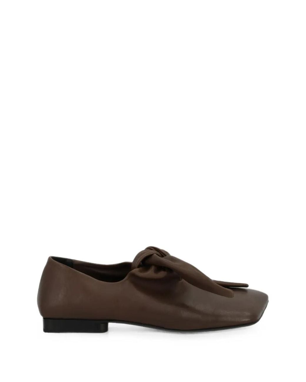 Uma Wang Brown Knotted Square-Toe Loafers
