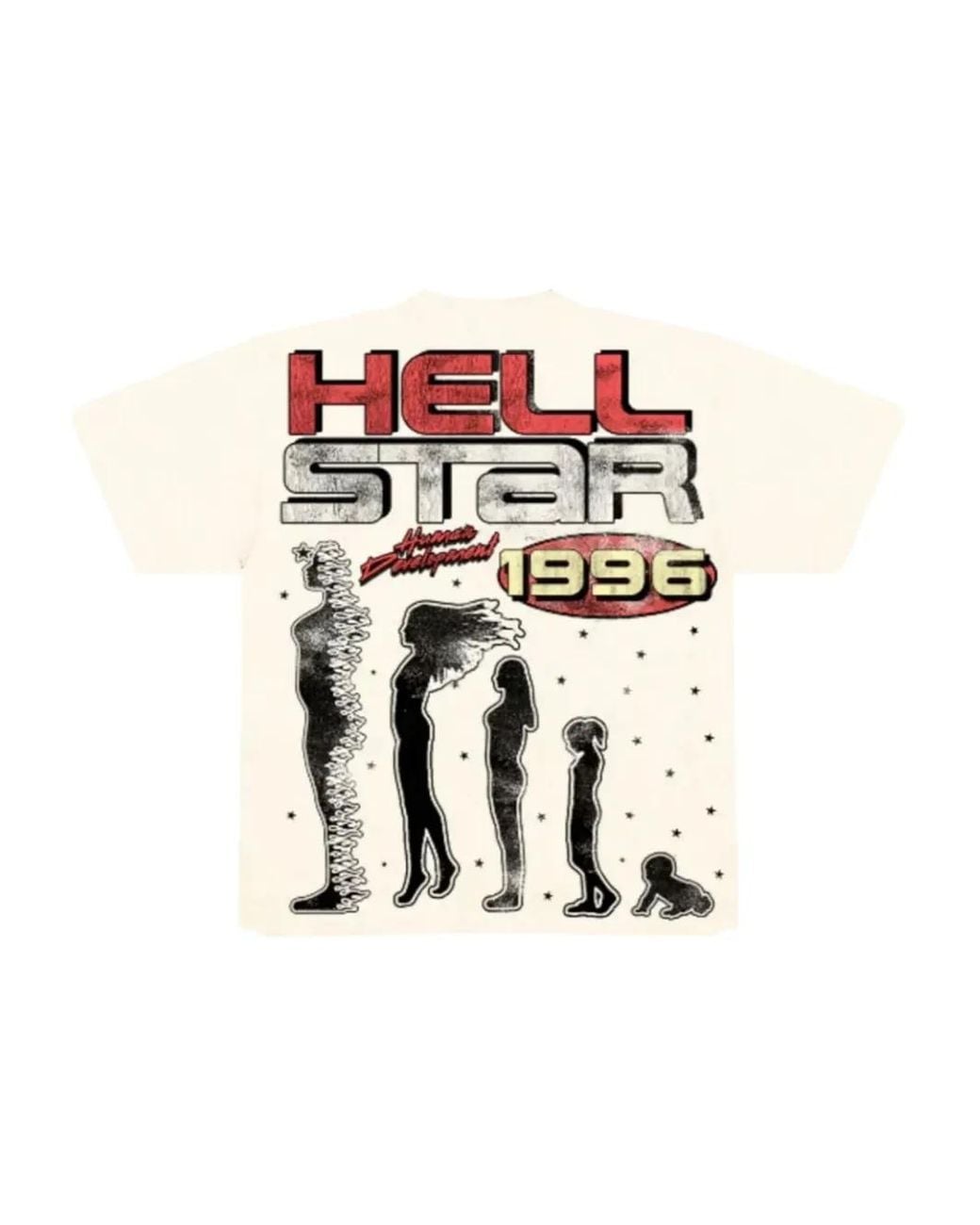 HELLSTAR White Human Development T-Shirt for men