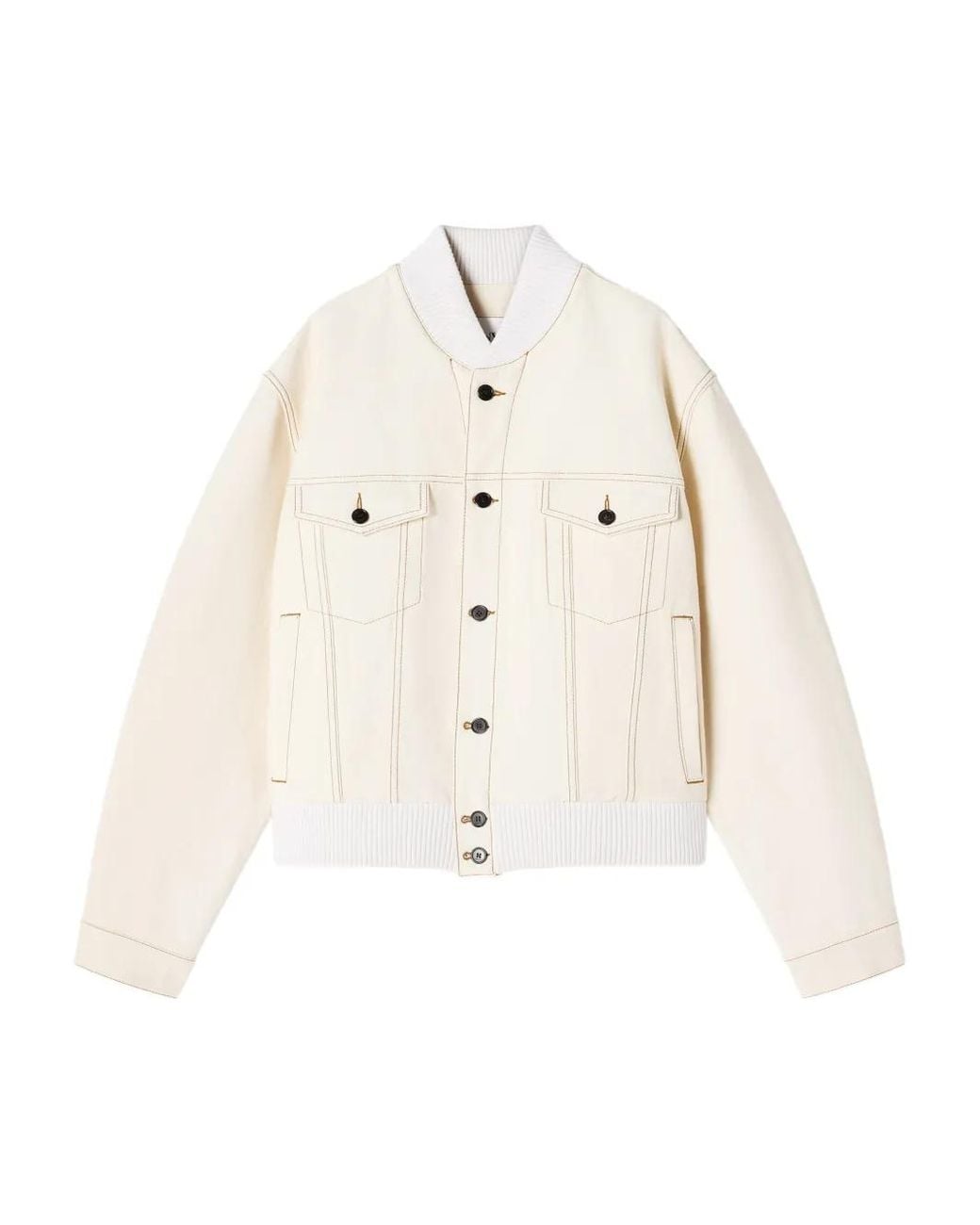 Lanvin White Teddy Jacket for men