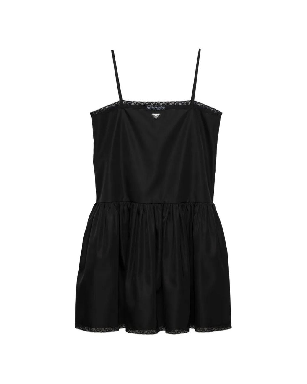 Prada Black Re-Nylon Mini-Dress