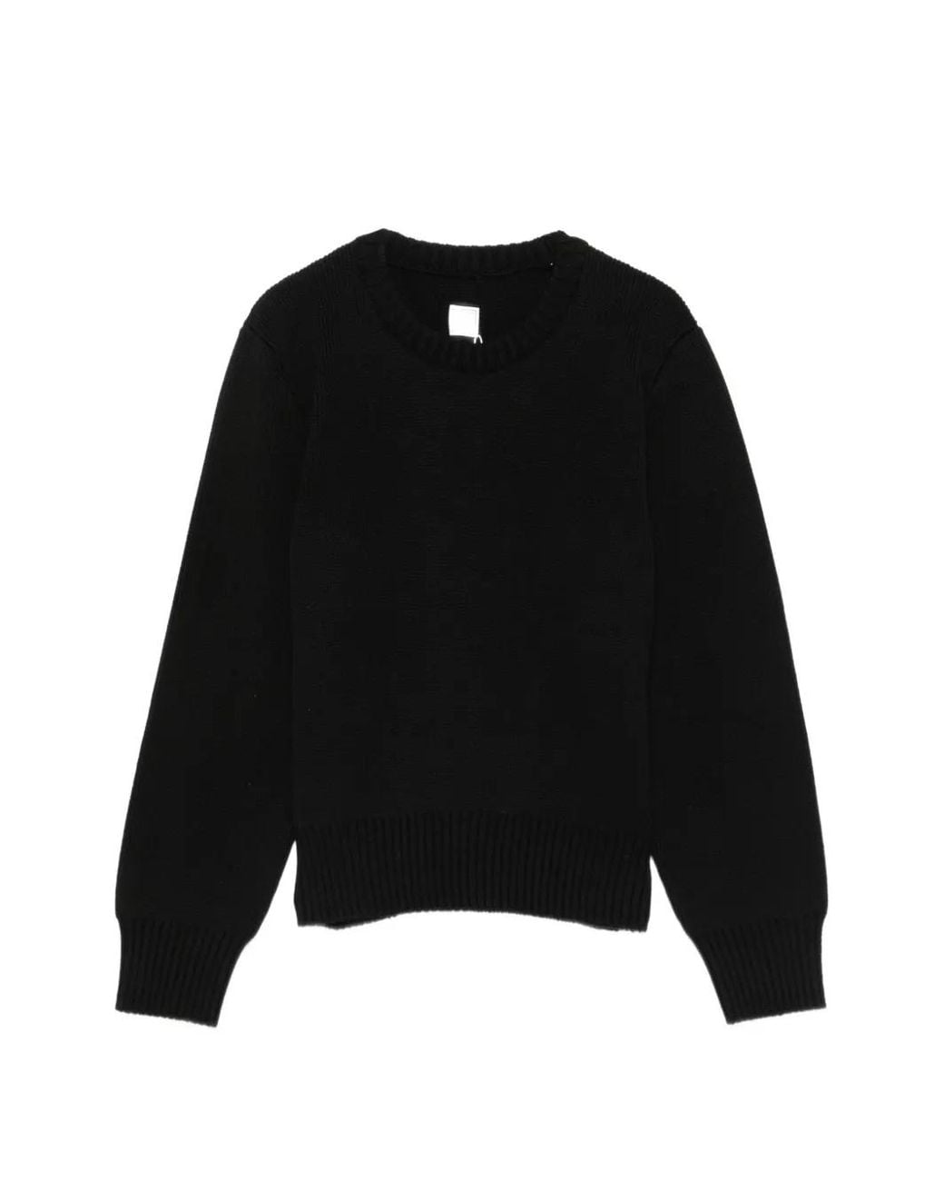 Totême Black Ribbed-Knit Sweater