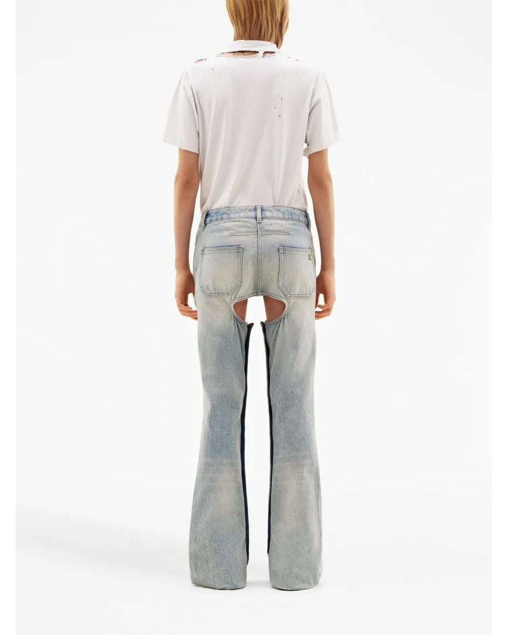 Courreges Flared Broek in het Blue