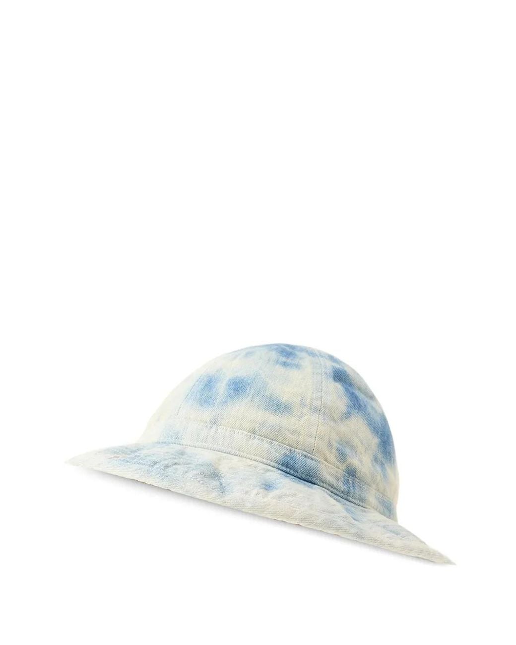RRL Blue Tie-Dye Bucket Hat for men