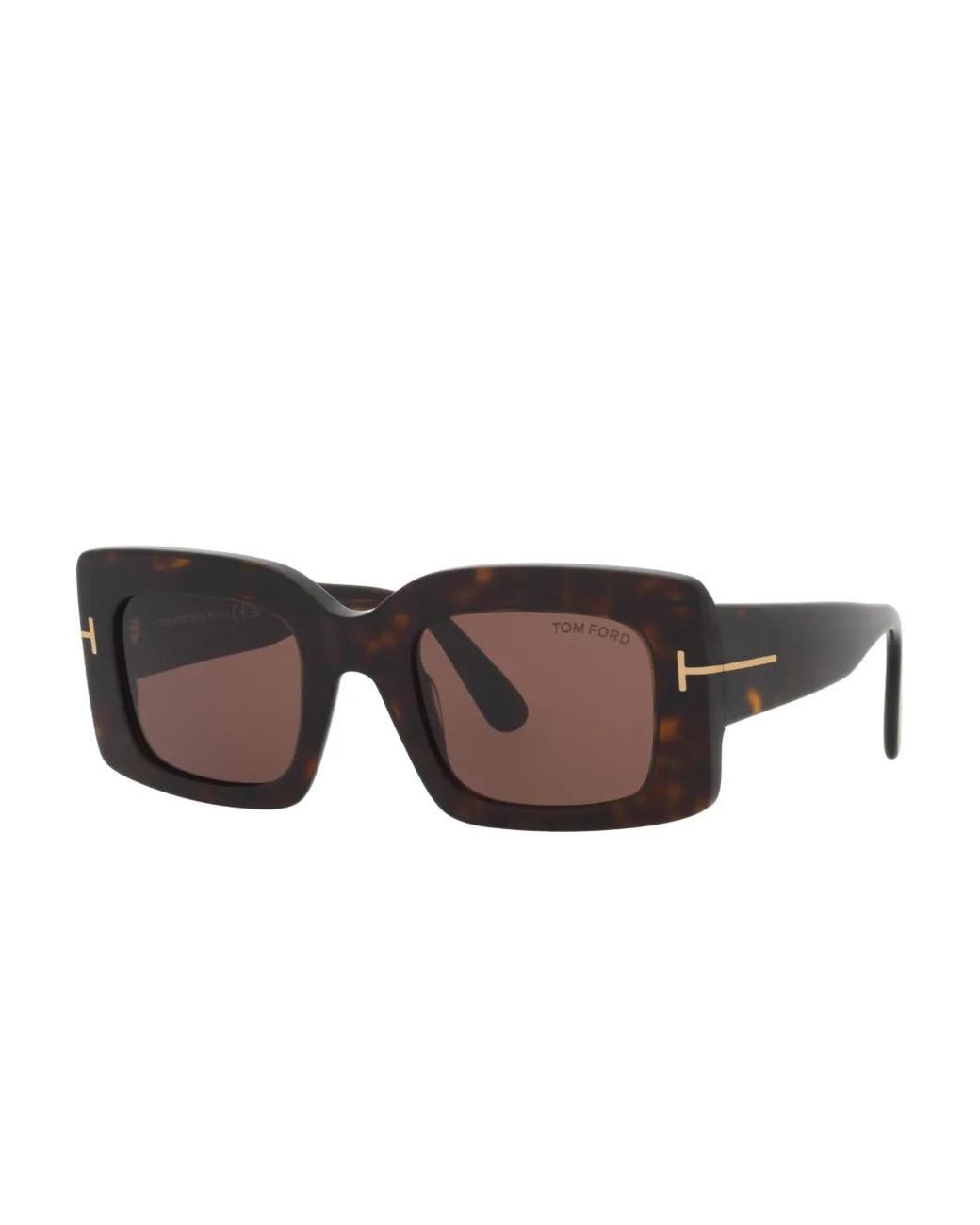 Tom Ford Brown Geometric-Frame Sunglasses