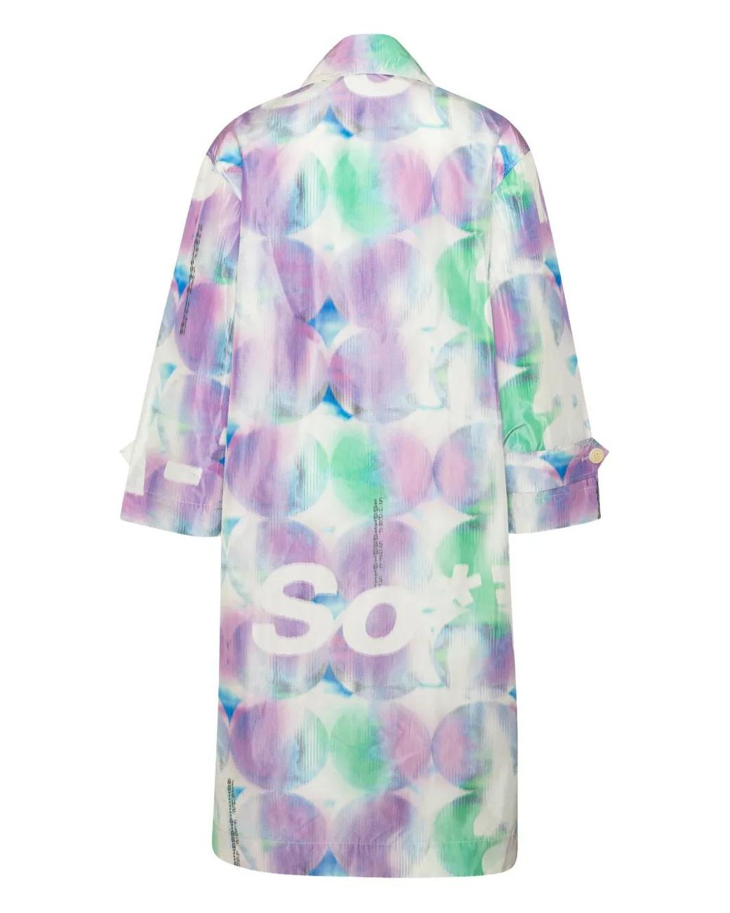 Henrik Vibskov White Buttoned Patterned Coat