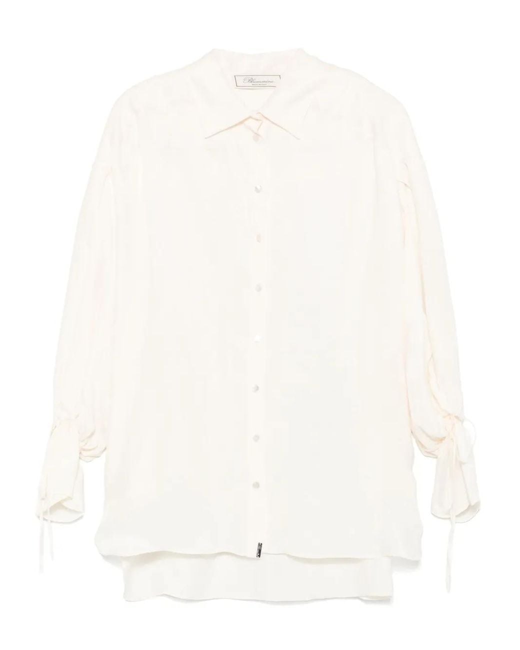 Blumarine White Gabardine Tunic