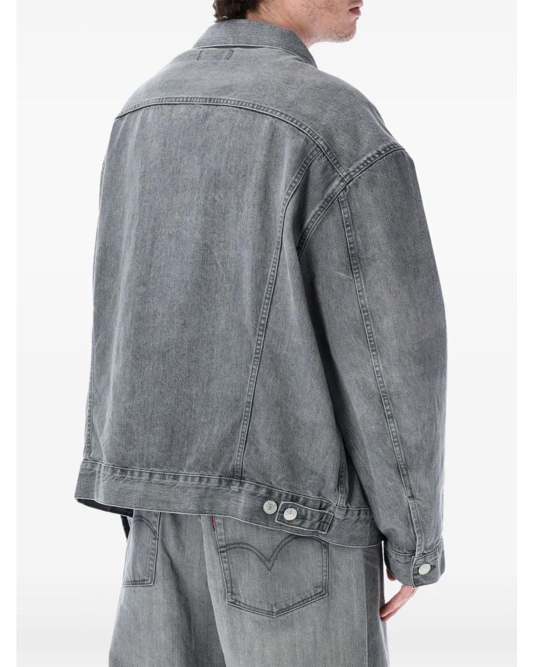 Junya Watanabe Gray X Levi's Denim Trucker Jacket for men