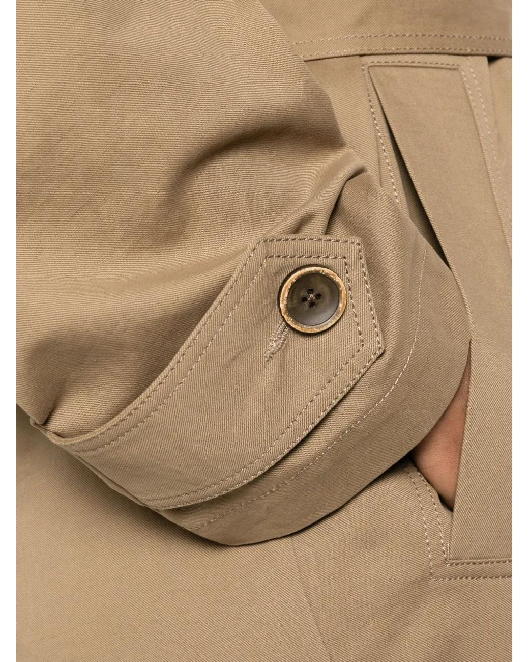 Uma Wang Natural Belted Trench Coat