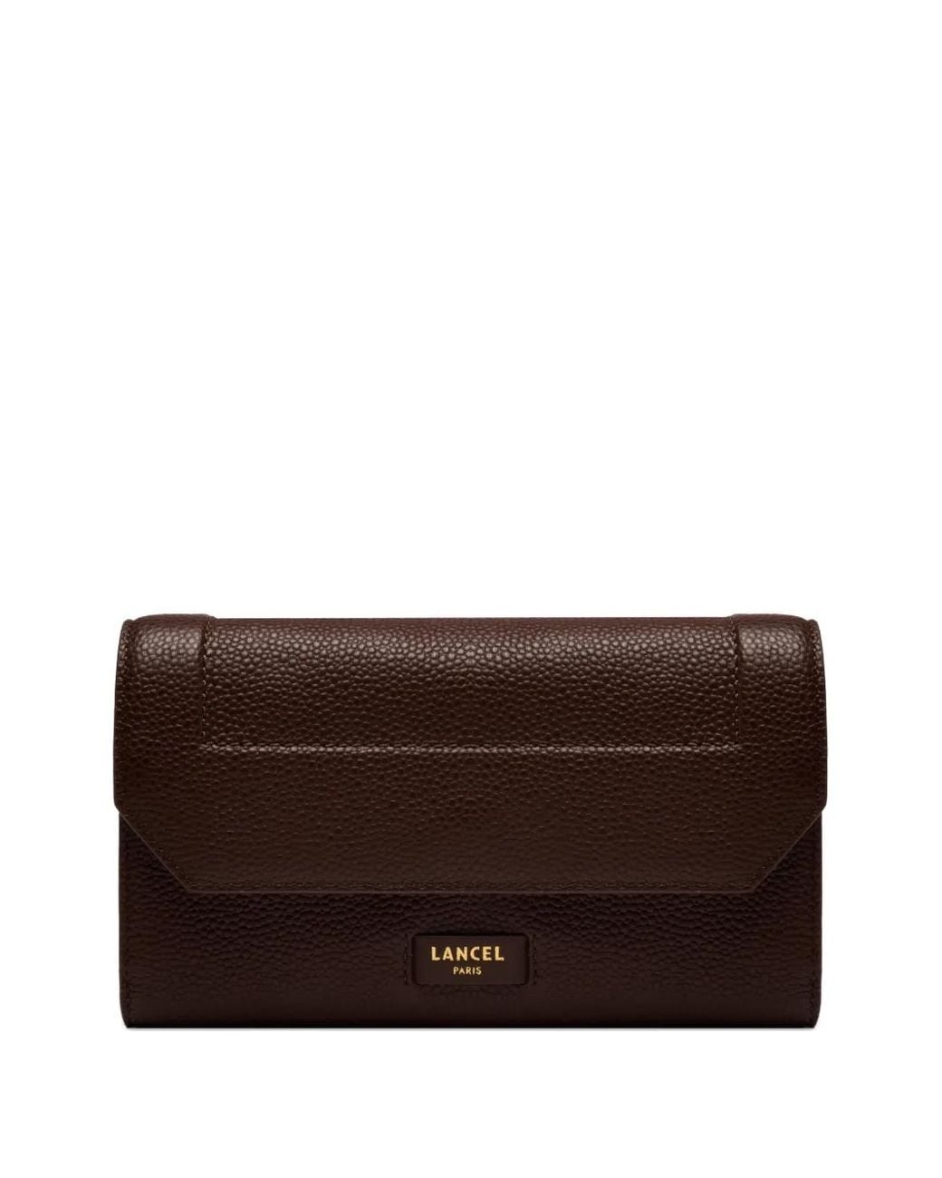 Lancel Brown Ninon Chain Wallet Mini Bag