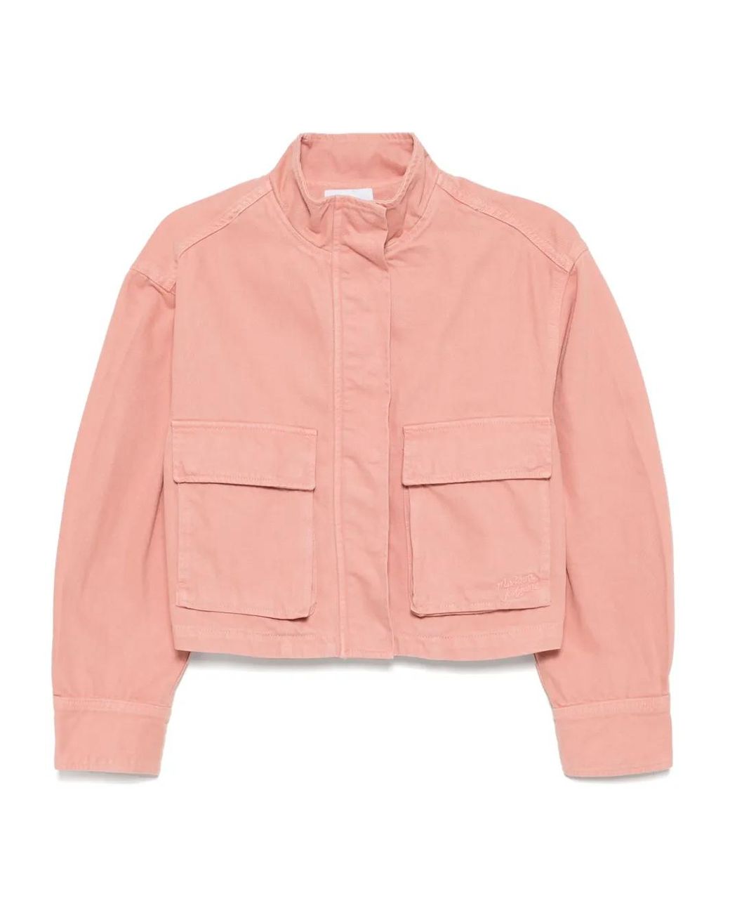 Maison Kitsuné Pink Cropped Workwear Jacket