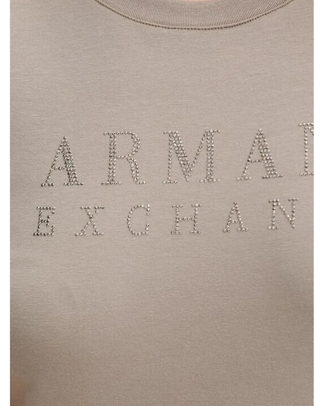 ARMANI EXCHANGE Blue Bright-Logo T-Shirt