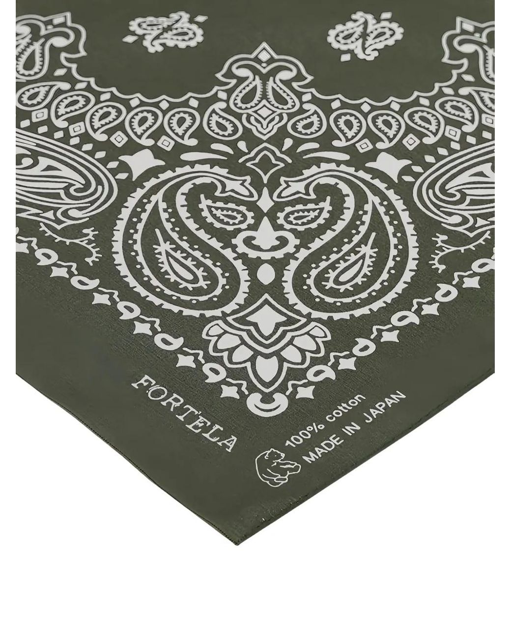 Fortela Gray Paisley Bandana for men