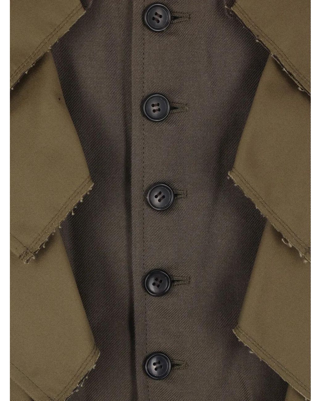 Chaqueta Con Botones Comme des Garçons de hombre de color Green