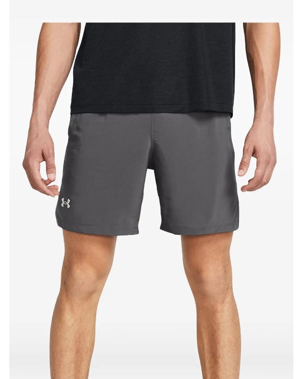 Under Armour Gray Launch Running Shorts for men