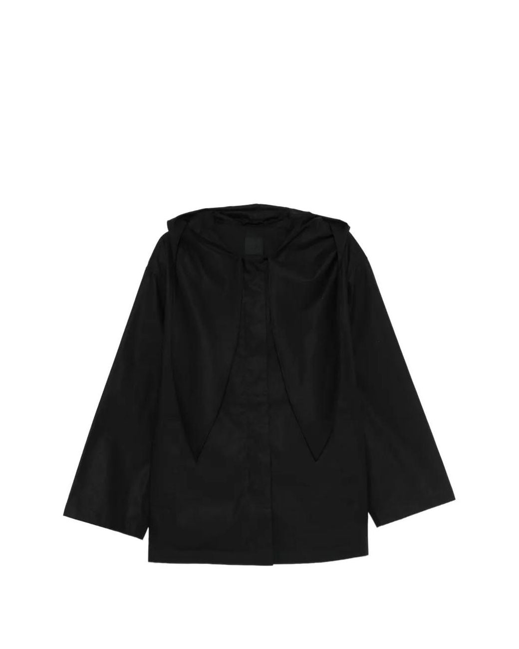 Totême Black Baumwoll-Blousonjacke mit Schal