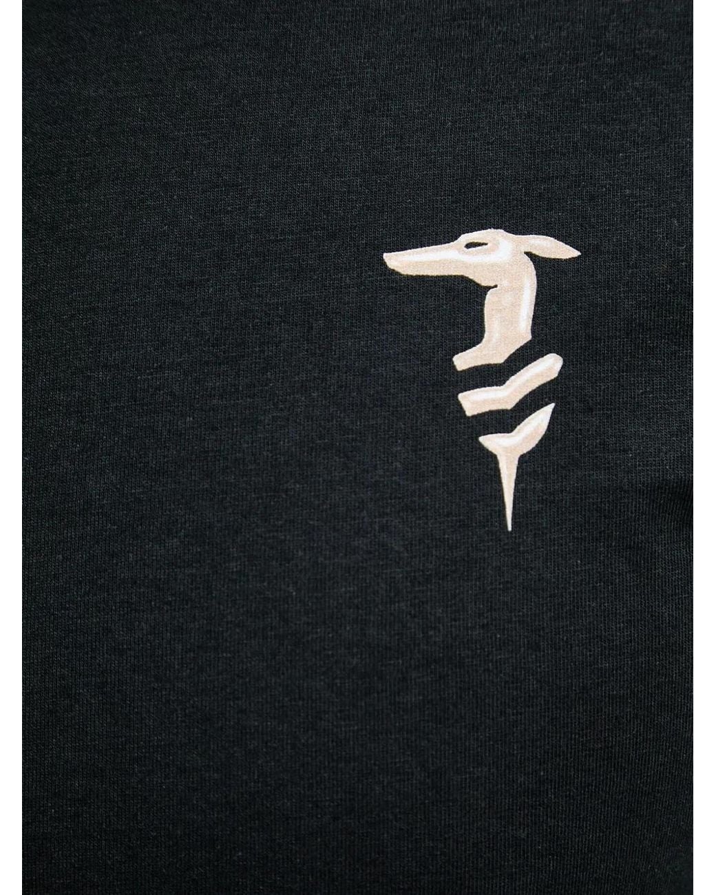 Trussardi White Logo-Print T-Shirt for men