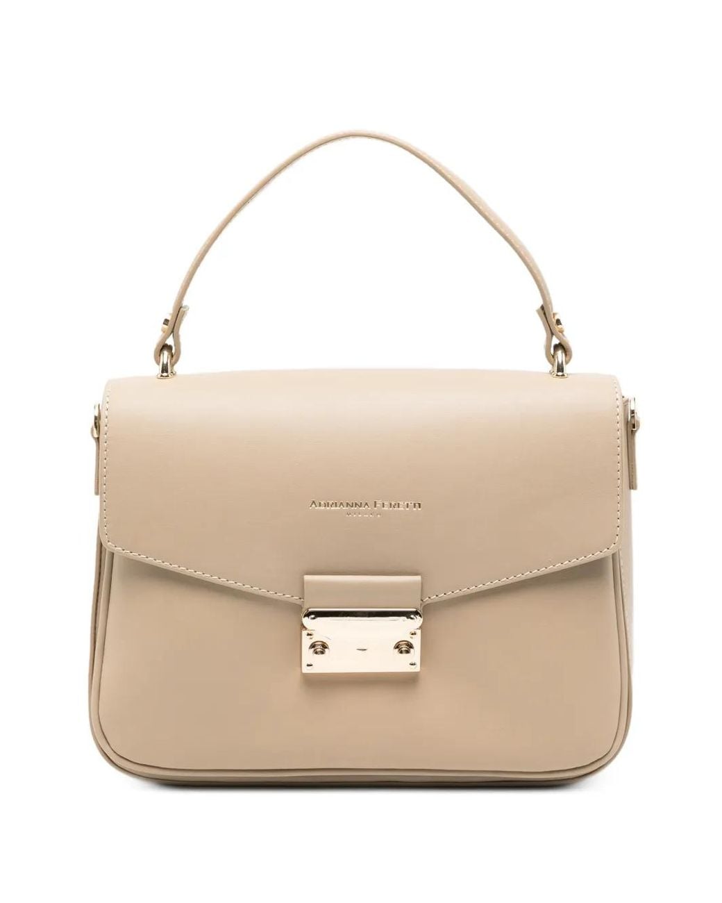 ADRIANNA FERETTI Natural Leather Tote Bag