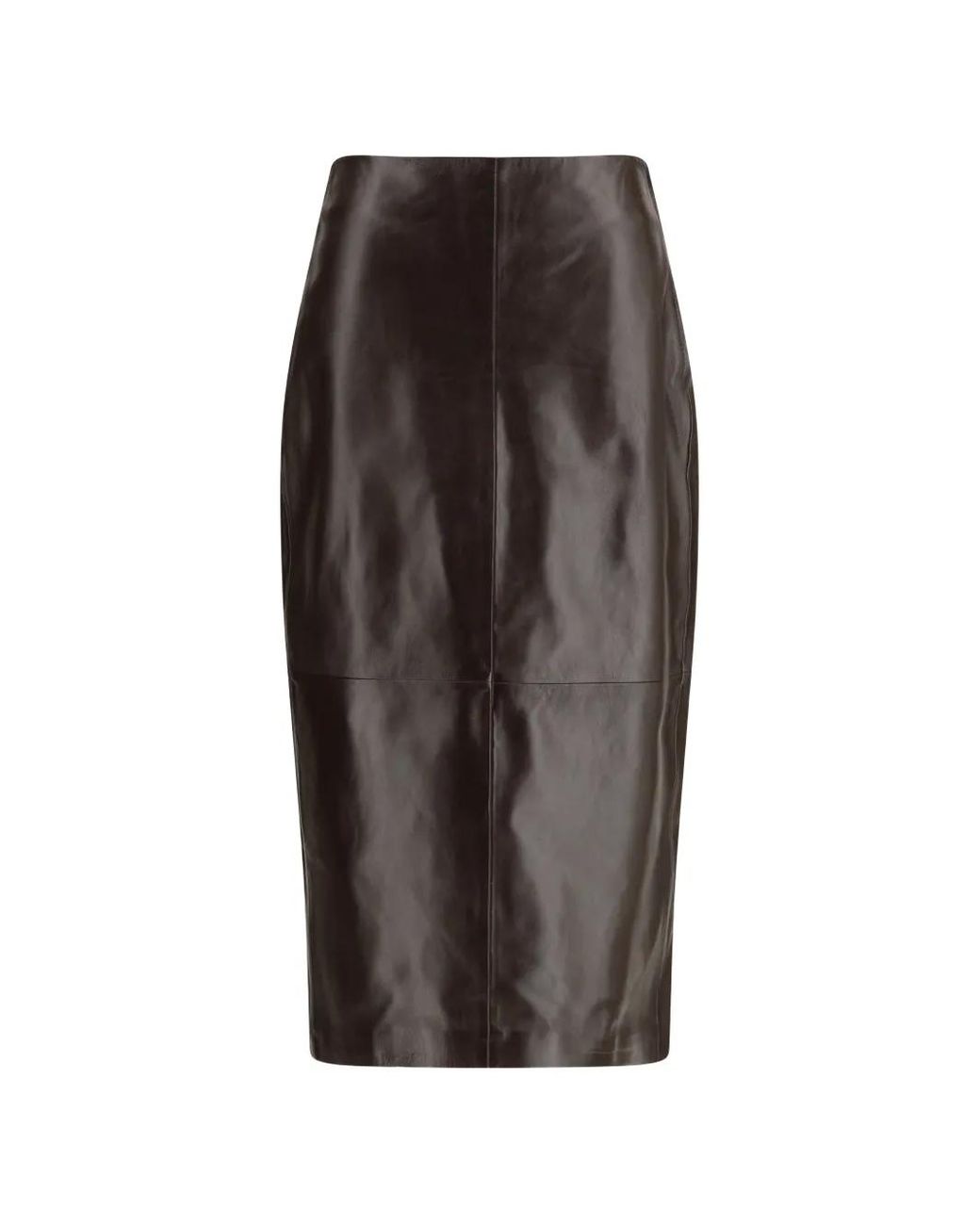 Arma Brown Meeka Palermo Leather Skirt
