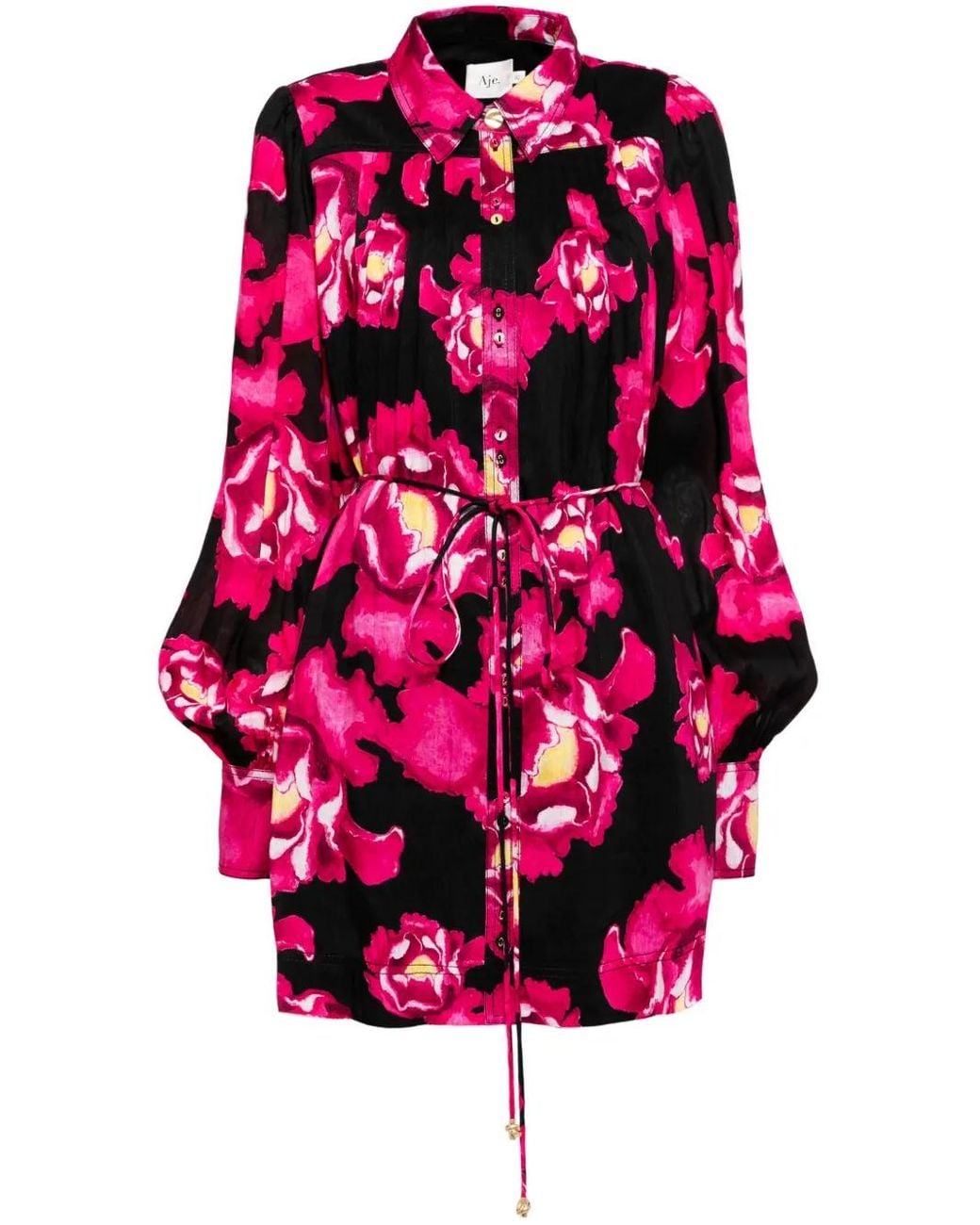 Aje. Lover Gauze Mini Dress in Pink | Lyst