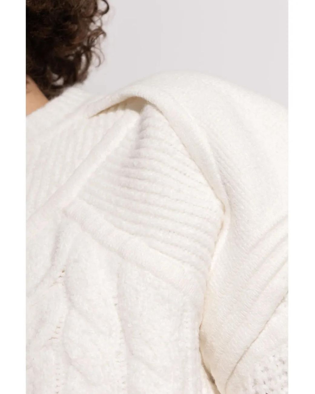 IRO White Cable-Knit Jumper