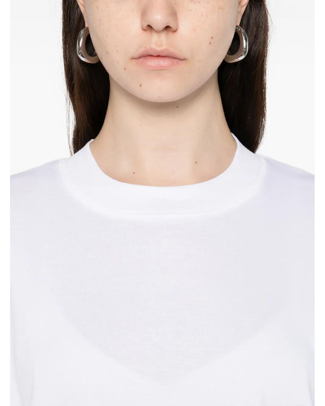 Herskind White Crew-Neck T-Shirt
