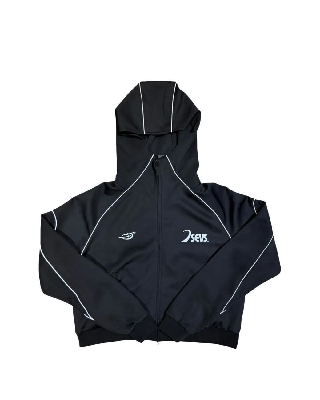 Triple Sevens Blue Hoodie À Logo Imprimé Et Liserés Contrastants for men