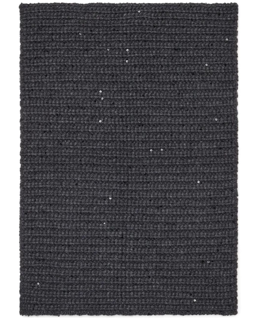 Brunello Cucinelli Blue Cashmere Collar Scarf
