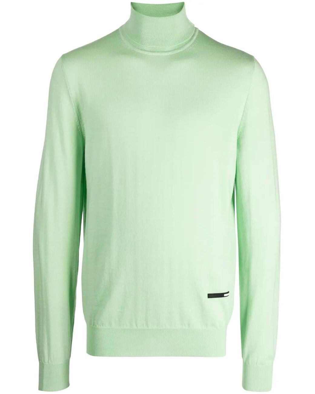 OAMC Green Roll-Neck Wool Jumper for men