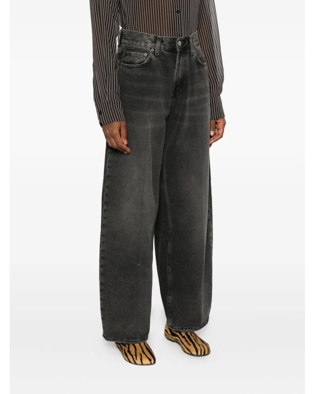 6397 Gray Five-Pocket Jeans