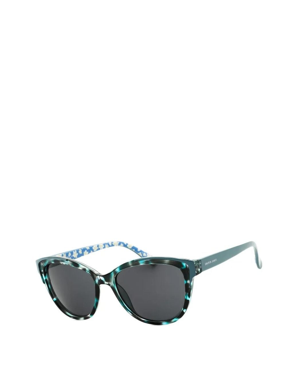 Draper James Gray Cat-Eye Tortoiseshell-Effect Sunglasses