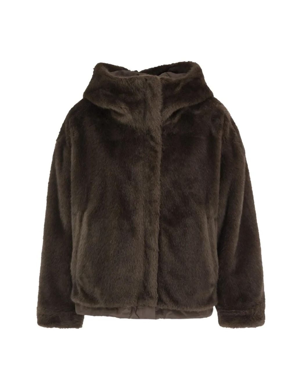 Chaqueta Reversible Con Capucha Weekend by Maxmara de color Brown