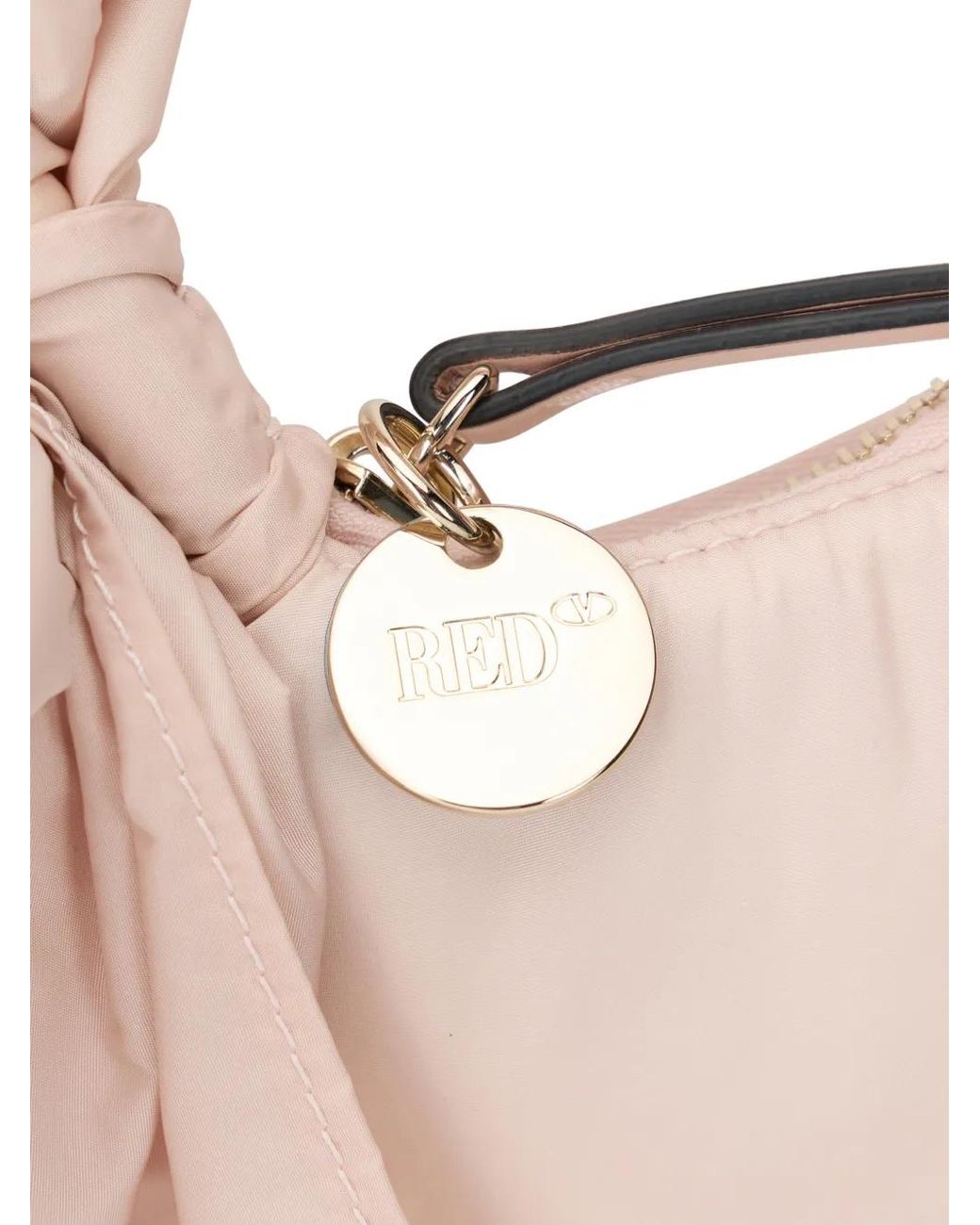 Red(v) White Bow Detail Belt Bag