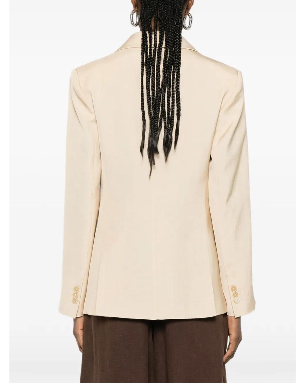 P.A.R.O.S.H. Natural Pocket Single-Breasted Jacket